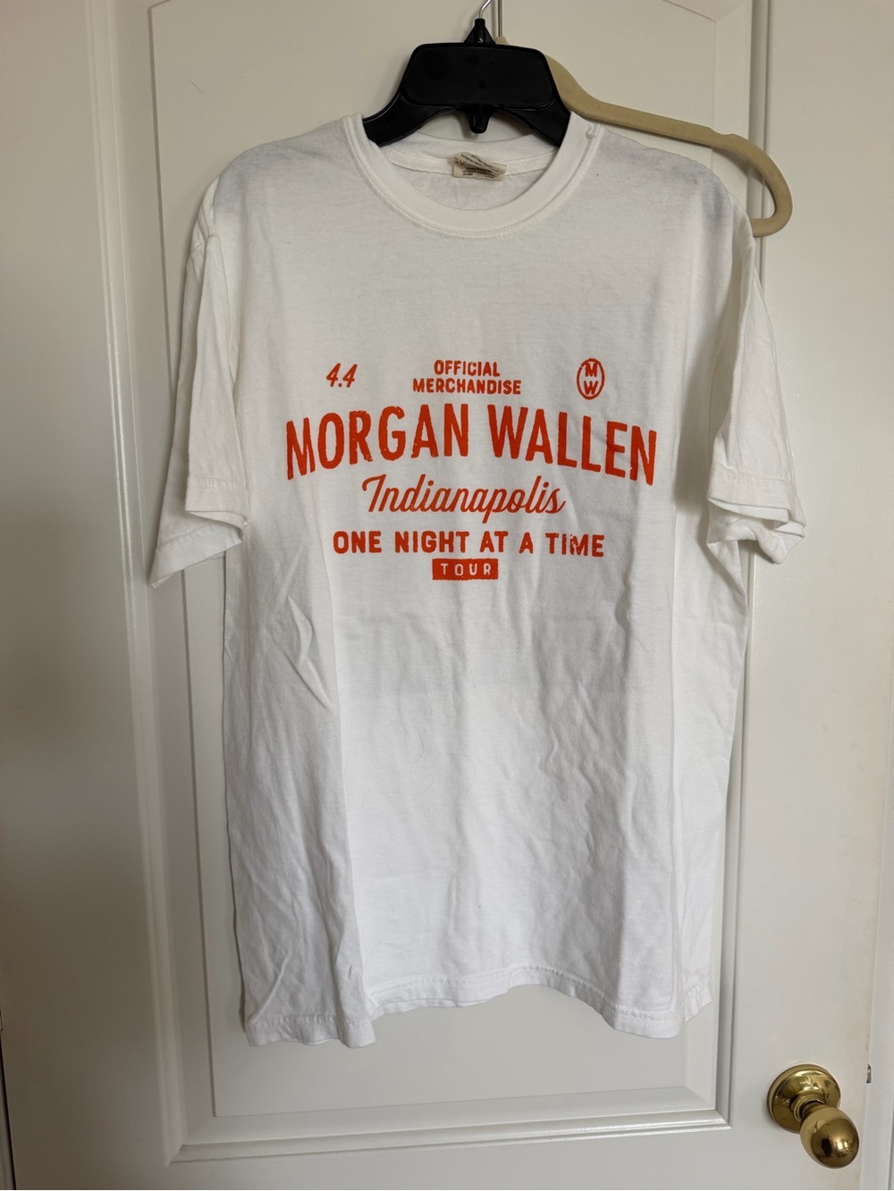 Brand new Morgan wallen Indianapolis tour shirt white medium